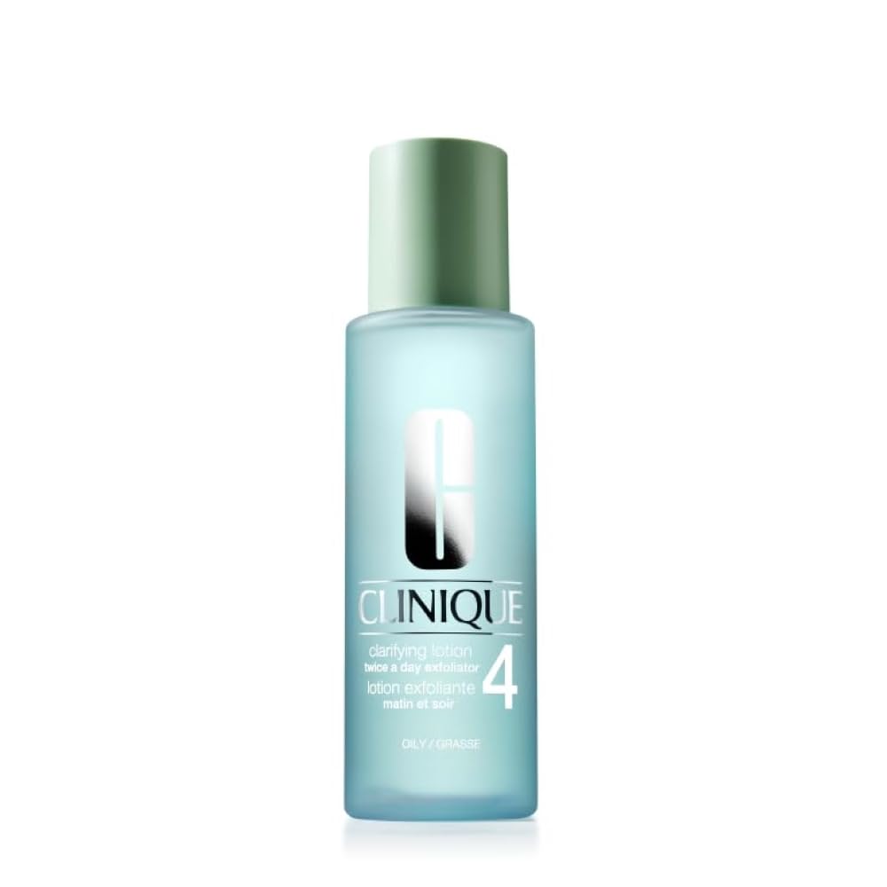 Clinique 3-Step Clarifying Lotion Face Exfoliator 4 | With Witch Hazel + Salicylic Acid | For Oily Skin Types