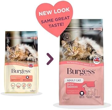 Burgess Dry Cat Food for Adult Cats Rich in Salmon, 1.5 kg?FC00006B