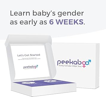 Peekaboo Early Gender At Home Dna Test, Over 99% Accurate, Test As Early As 6 Weeks Pregnant, Includes Lab Fee