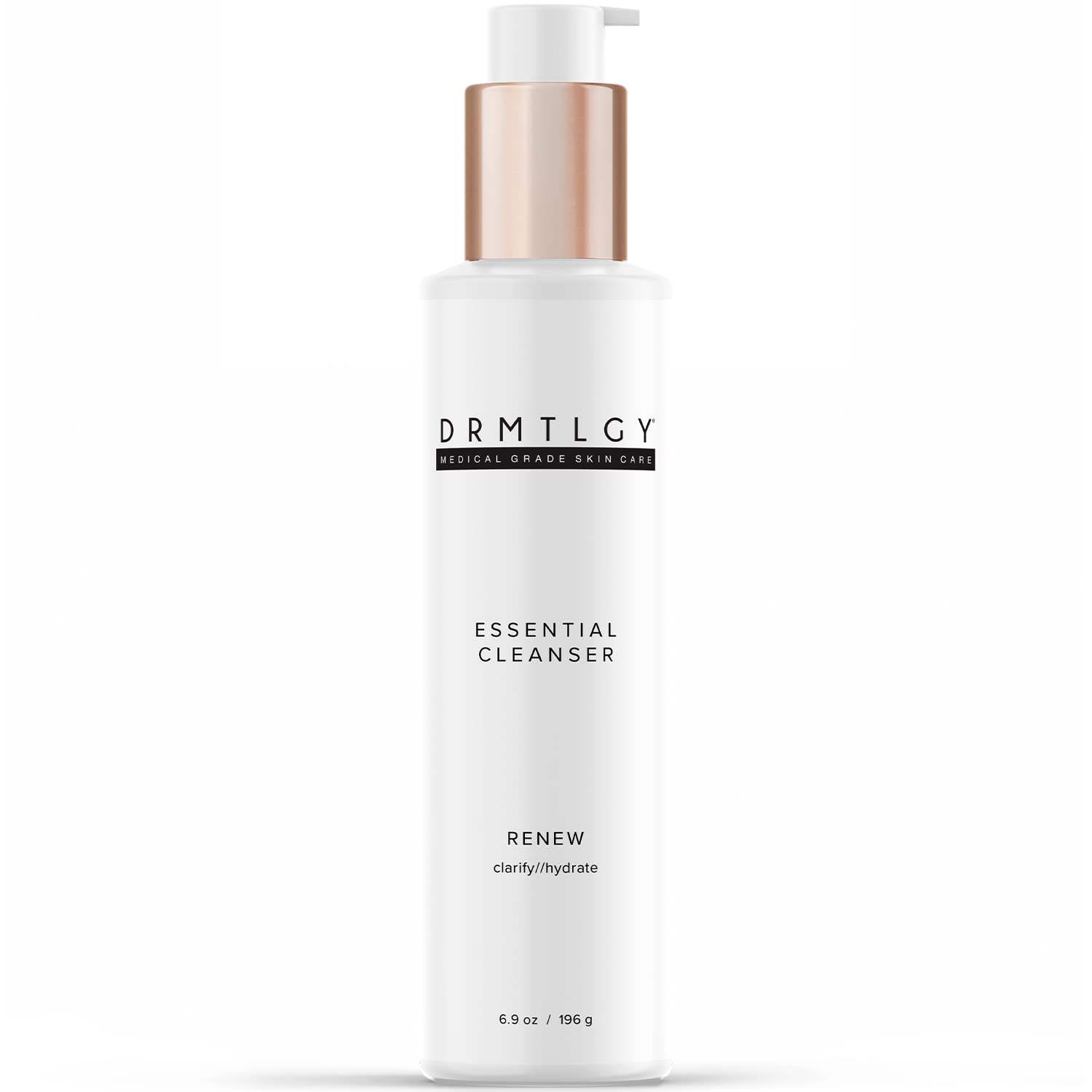 Drmtlgy Essential Facial Cleanser - Gentle Face Cleanser And Face Wash For Women And Men With Anti-Aging Peptides & Hyaluronic Acid