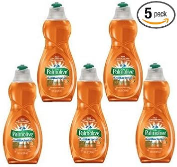 Palmolive Ultra Dish Liquid Anti-Bacterial Orange -10oz (Pack of 5) : Health & Household