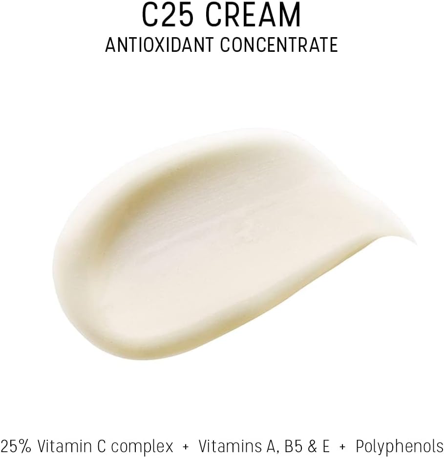 Dermaceutic C25 Cream - Antioxidant Day Cream with Vitamin C, Vitamin E, Vitamin B5, Vitamin E and Polyphenols - Protective face moisturizer for improved complexion and radiant skin - 30ml : Amazon.co.uk: Beauty