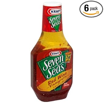 Kraft Seven Seas, Red Wine Vinaigrette, 16- Bottles (Pack of 6)