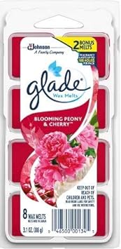 3 Pack of Glade Wax Melts Air Freshener Refill, Blooming Peony & Cherry, 8ct, 3.1oz : Health & Household