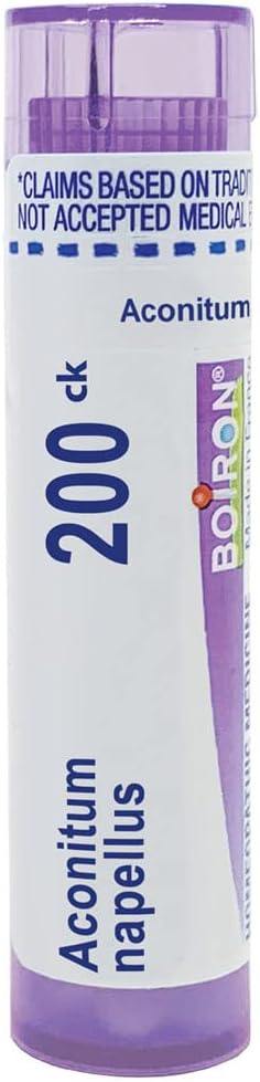 Boiron Aconitum Napellus 200C, 80 Pellets, Homeopathic Medicine For Fever