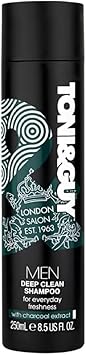 Toni & Guy Men Deep Clean Shampoo With Charcoal Extract, 250Ml–Premium Deep Cleansing Formula For Everyday Freshness, Purifying And Revitalizing Hair Care Pack Of 3