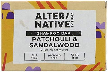 Alter/Native By Suma | Glycerine Shampoo Bar-P'Chouli | 5 X 90G (Uk)