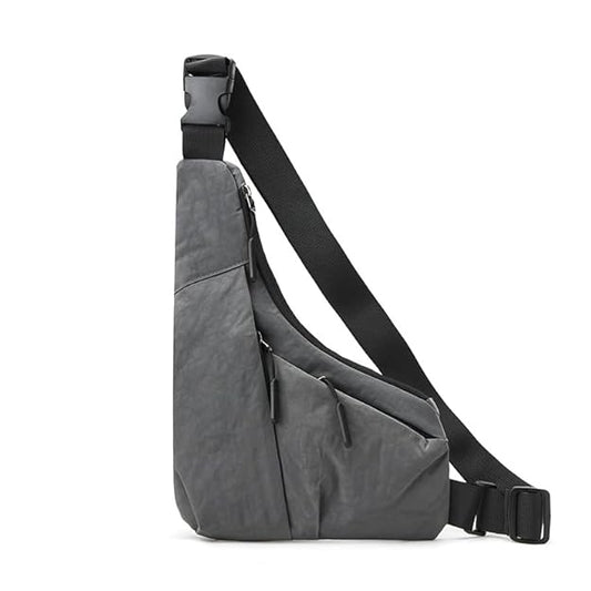 INFINIBYTE Anti-Theft Travel Sling Bag for Men – Slim Crossbody Bag with Adjustable Strap & Multi-Pocket Design for Hiking & Sports