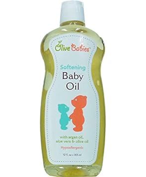 Olive Babies Softening Baby Oil, 12 fl.oz : Baby