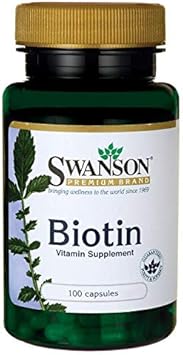 Swanson Biotin Vitamin B7 5000 Mcg 100 Capsules