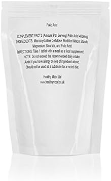 FOLIC Acid B9 400mcg Pregnancy 30/60/90/120/180 Tablets Pills Quality Products Health Food Supplements Nutrition Vitamins (7) :Health & Personal Care