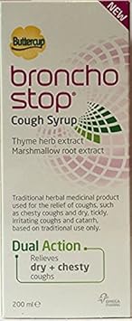 Three Packs Of Buttercup Bronchostop Cough Syrup 200Ml