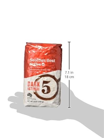 Seattle's Best Coffee Signature Blend No. 5 Dark Roast Whole Bean Coffee, 12-Ounce Bag : Everything Else