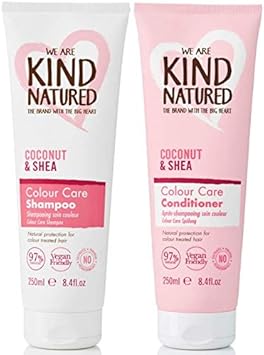 Kind Natured Colour Care Shampoo - Coconut & Shea 250ml. For coloured hair. Hair is left softer, more manageable and colour vibrant. 97% Natural ingredients. : Amazon.co.uk: Beauty
