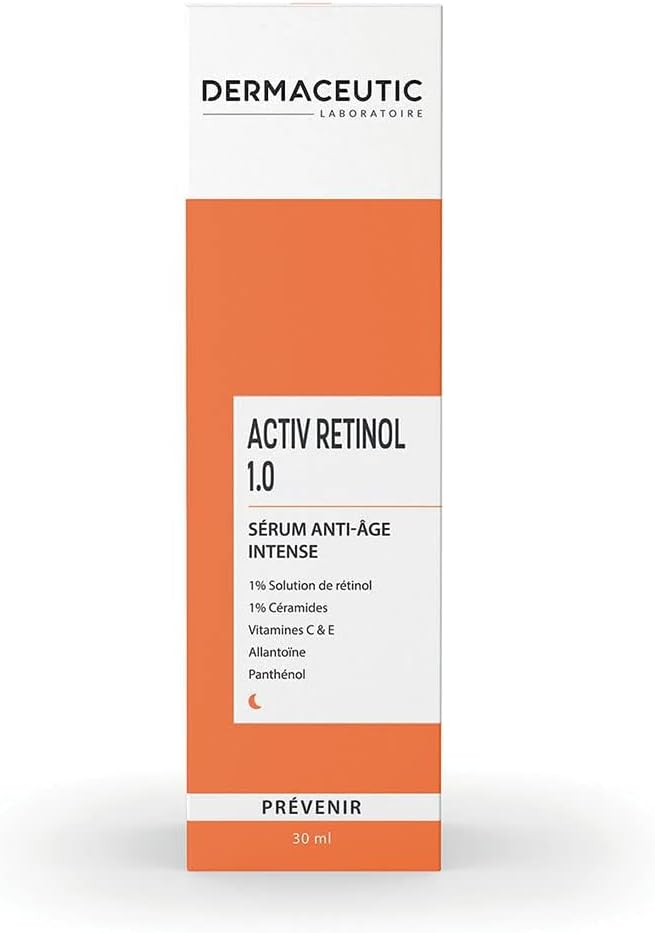 Dermaceutic Activ Retinol 1.0 - Age Defense Serum High Strength - Face Serum With Retinol And Vitamin C/E - 30Ml