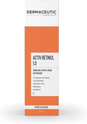 Dermaceutic Activ Retinol 1.0 - Age Defense Serum High Strength - Face Serum With Retinol And Vitamin C/E - 30Ml