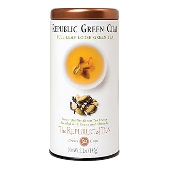 The Republic Of Tea Republic Chai Green Full-Leaf Tea, 5.1 Ounces / 50-60 Cups