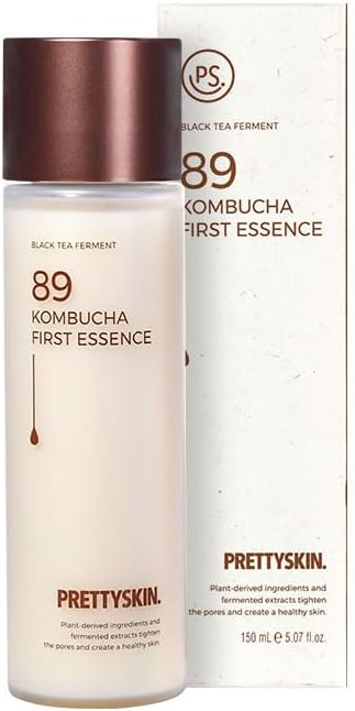 Vegan Kombucha 62% Facial Essence – Hydrating & Lightweight Korean Skincare For Smooth, Balanced Skin – 5.07 Fl. Oz