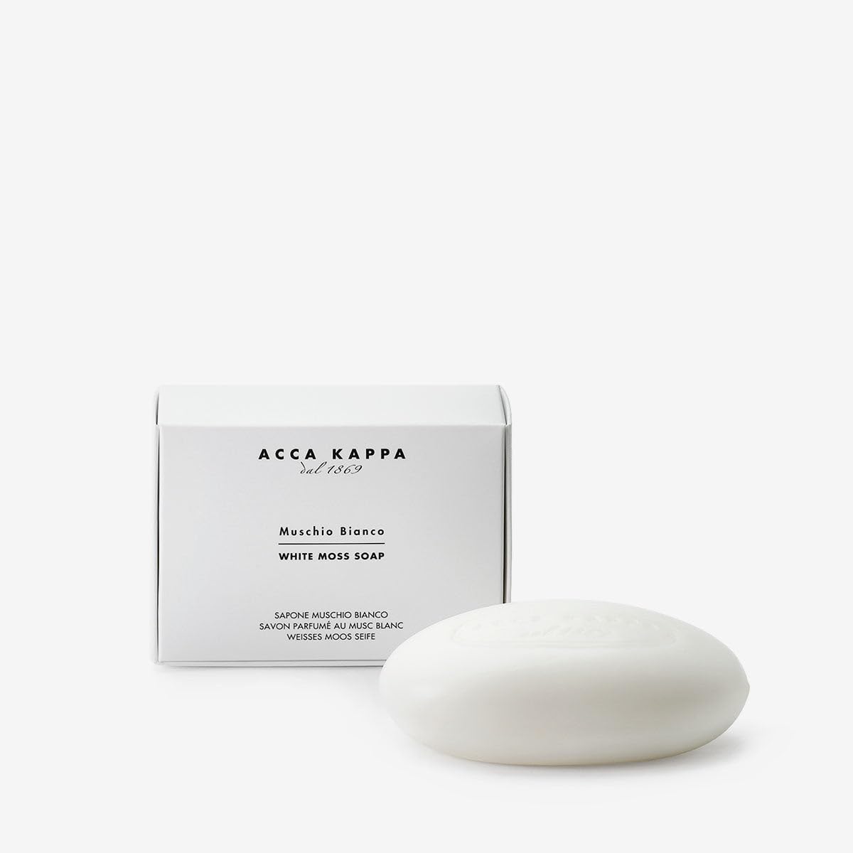 Acca Kappa White Moss Soap – Iconic Fragrance, Plant-Based Formula, 150G