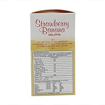 BariatricPal Protein Gelatin - Strawberry Banana (1-Pack) : Grocery & Gourmet Food