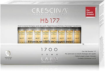 Crescina Transdermic Follicular Islands Hb 177 Hair Booster Treatment For Hair Regrowth 1700 Men 40 Vials