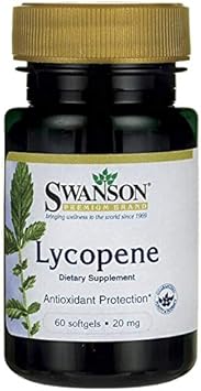 Swanson Lycopene - Natural Supplement Promoting Prostate Health, Heart Health, & Supports Blood Pressure Within The Normal Range - Mens Health Supplement - (60 Softgels) 4 Pack
