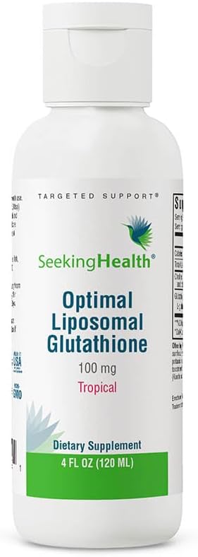 Seeking Health Optimal Liposomal Glutathione | Provides 500 mg of Reduced Glutathione per Serving (Tropical, 4 oz)