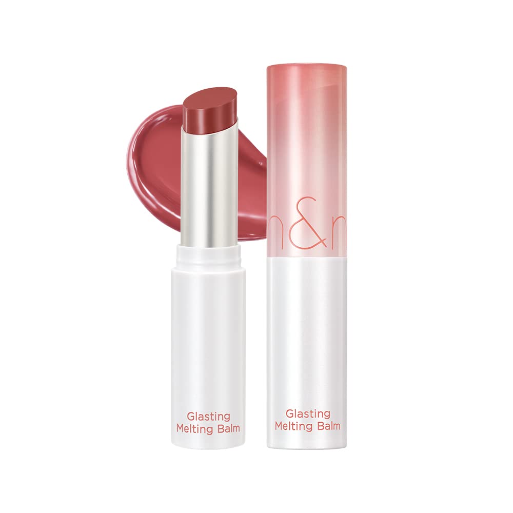 Rom&Nd Glasting Melting Balm 3.5G, 06 Kaya Fig, Glossy, Plumping Lips, Moisture, Translucent, Water Bomb, High Pigmented, Vegan