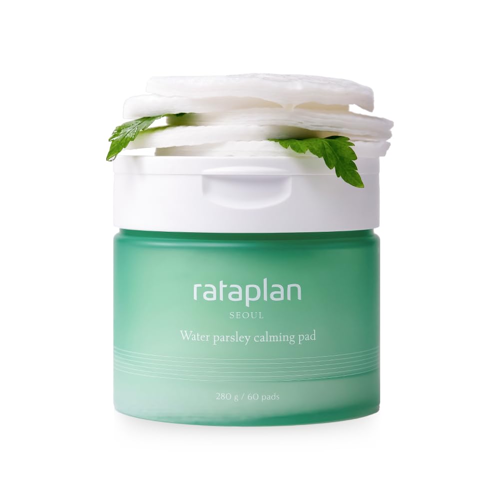 Rataplan Water Parsley Calming Pad, Hypoallergenic Soothing Pad, Dead Skin Care, Replenish Moisture, Korean Skincare 60Pads 280G