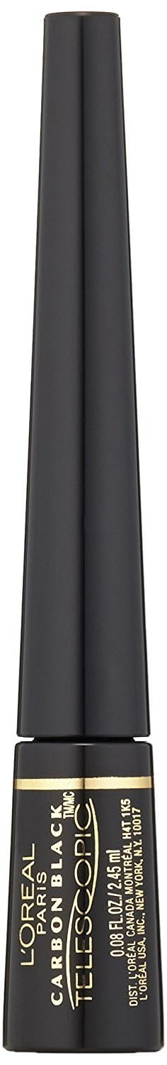 L'Oreal Paris Telescopic Precision Liquid Eyeliner, Carbon Black, 0.08 Oz : Eye Liners : Beauty & Personal Care