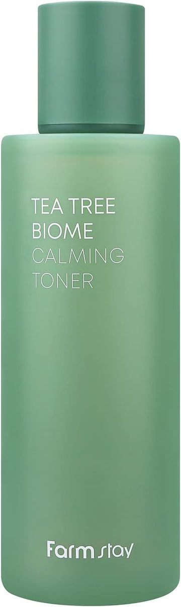 Farmstay Teatree Biome Calming Toner,Pure Moisturizing Daily Face Toner For Sensitive Skin With Cica Exfoliating Without Redness, Deep Hydration,Korean Skincare,For Men&Women,Teenagers 6.76 Fl.Oz