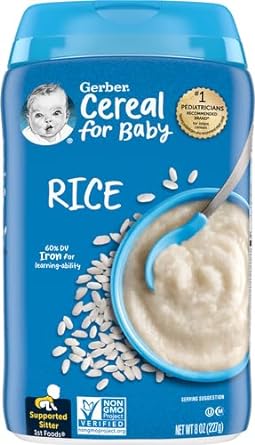 Gerber Baby Cereal 1st Foods, Rice, 8 Ounce