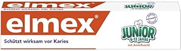 Elmex Toothpaste Junior 6-12 Years Old 3X75Ml, 3X2.5Oz By Elmex