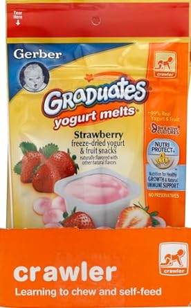 Gerber Baby Snacks Yogurt Melts Strawberry, 1 Oz