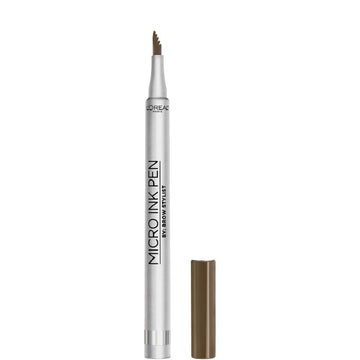 L'Oreal Paris Micro Ink Pen By Brow Stylist, Longwear Brow Tint, Hair-Like Effect, Up To 48Hr Wear, Precision Comb Tip, Brunette, 0.033 Fl; Oz