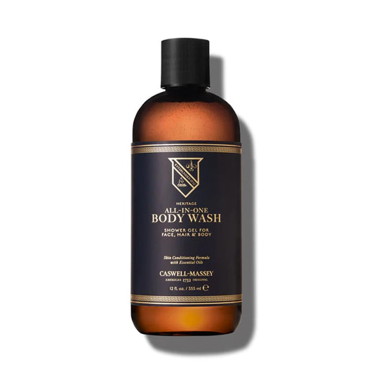 Caswell-Massey All-In-1 Body Wash, Use As A Face Wash, Beard Wash, Shampoo, Body Wash & Shave Gel, Signature Heritage Soap For Men, Made In Usa, 32 Fl Oz
