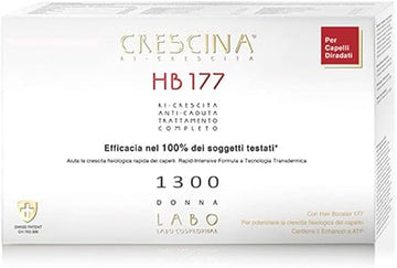 Crescina Transdermic Re-Growth And Anti-Fall Hb 177 Hair Booster Treatment For Hair Regrowth 1300 Woman 20+20 Vials