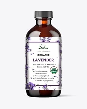 Pure Usda Certified Organic Lavender Essential Oil (473 Ml / 16 Fl.Oz)