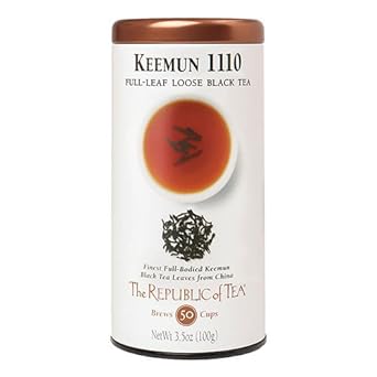 The Republic of Tea Black Full-Leaf Loose Tea (Keemun Black, 3.5 oz) : Grocery Tea Sampler : Grocery & Gourmet Food