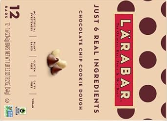 Larabar Chocolate Chip Cookie Dough, Gluten Free Fruit & Nut Bar, 12 Ct