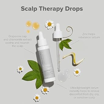 Paul Mitchell Clean Beauty Scalp Therapy Drops, Ultra-Lightweight Scalp Serum Soothes + Nourishes All Hair Types, Especially Dry, Oily + Sensitive Scalps, 1.7 Fl. Oz