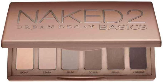 Urban Decay Naked Basics Eyeshadow Palette, 6 Blendable Matte Nudes Shades, Travel Size, 7.8G