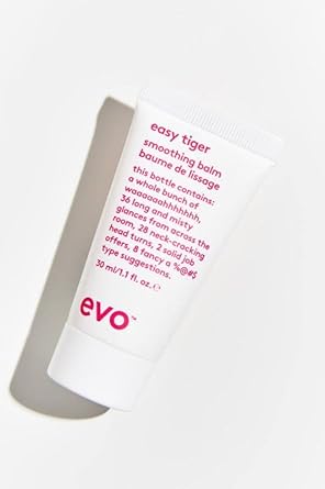 EVO Easy Tiger Smoothing Hair Balm - Hold Styling Balm for All Hair Types - Provides Hair Smoothing & Reduces Frizz - Travel Size, 30ml / 1.1fl.oz : Beauty & Personal Care