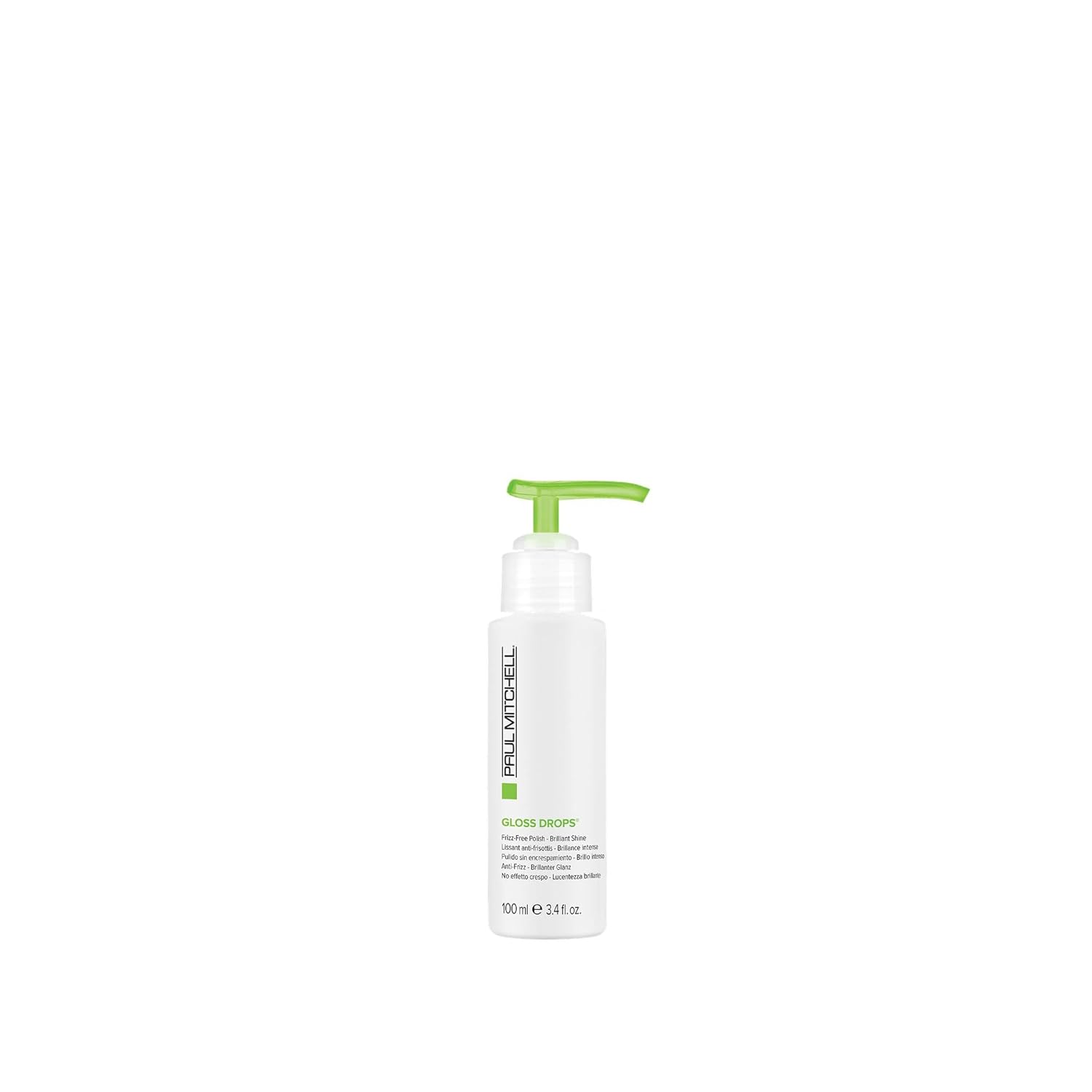 Paul Mitchell Gloss Drops Shine Serum, Frizz-Free Polish, Brilliant Shine, For Frizzy Hair, 3.4 Fl. Oz