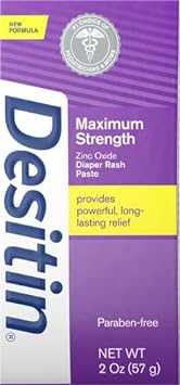 Desitin Maximum Strength, Diaper Rash paste with Zinc Oxide , 2 Oz (57 g)