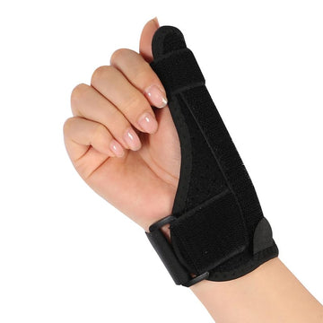 Thumb protection sleeve, Thumb Brace for Women and Men,Thumb & Wrist Stabilizer Splint for Thumb, Finger Support Splints for Pain Relief, Hand Brace Comfort and Cool (Black)