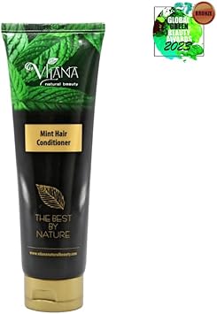 Mint Hair Conditioner 200ml by Vilana | Conditioner for Hair with Essential Oils – Shea Moisture Hair Mask, Nourishes & Softens Hair | Sulphate Free Conditioner – Suitable for all Hair Types