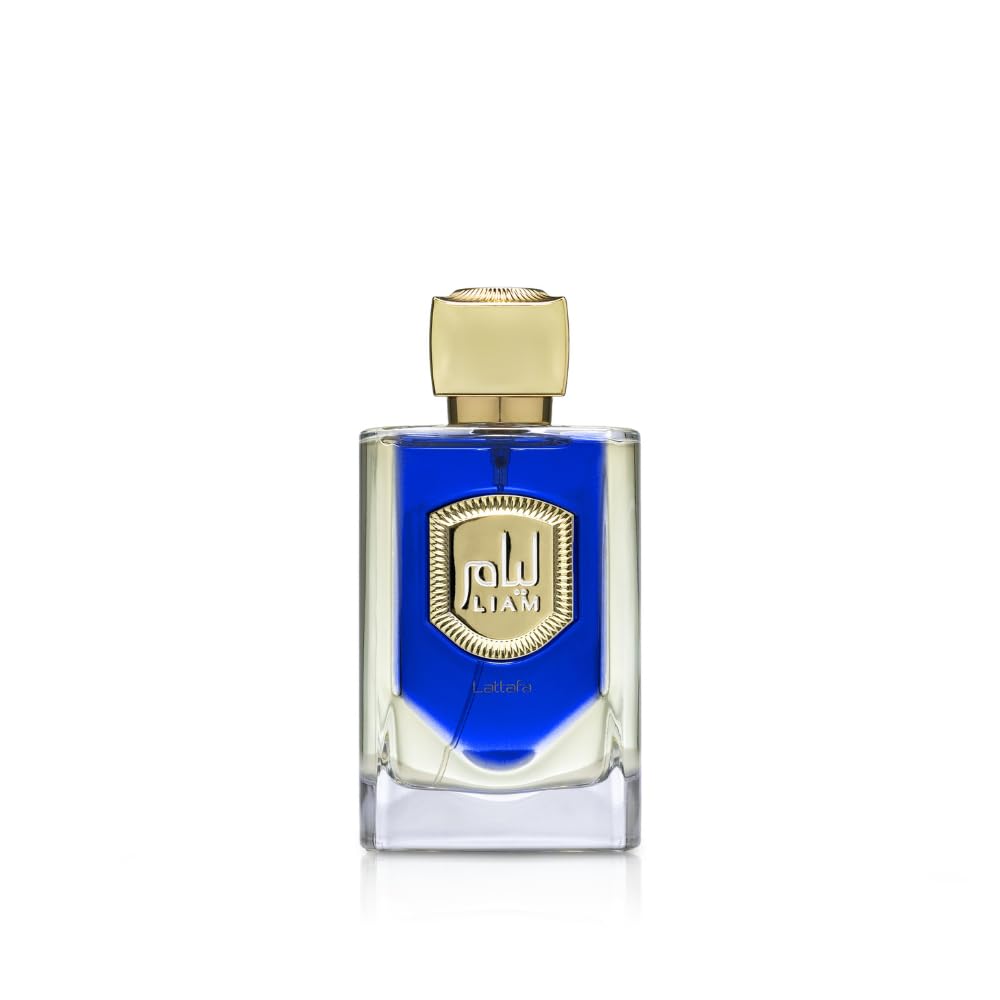 Lattafa Liam Blue Shine Eau De Parfum Spray For Unisex, 3.4 Ounce
