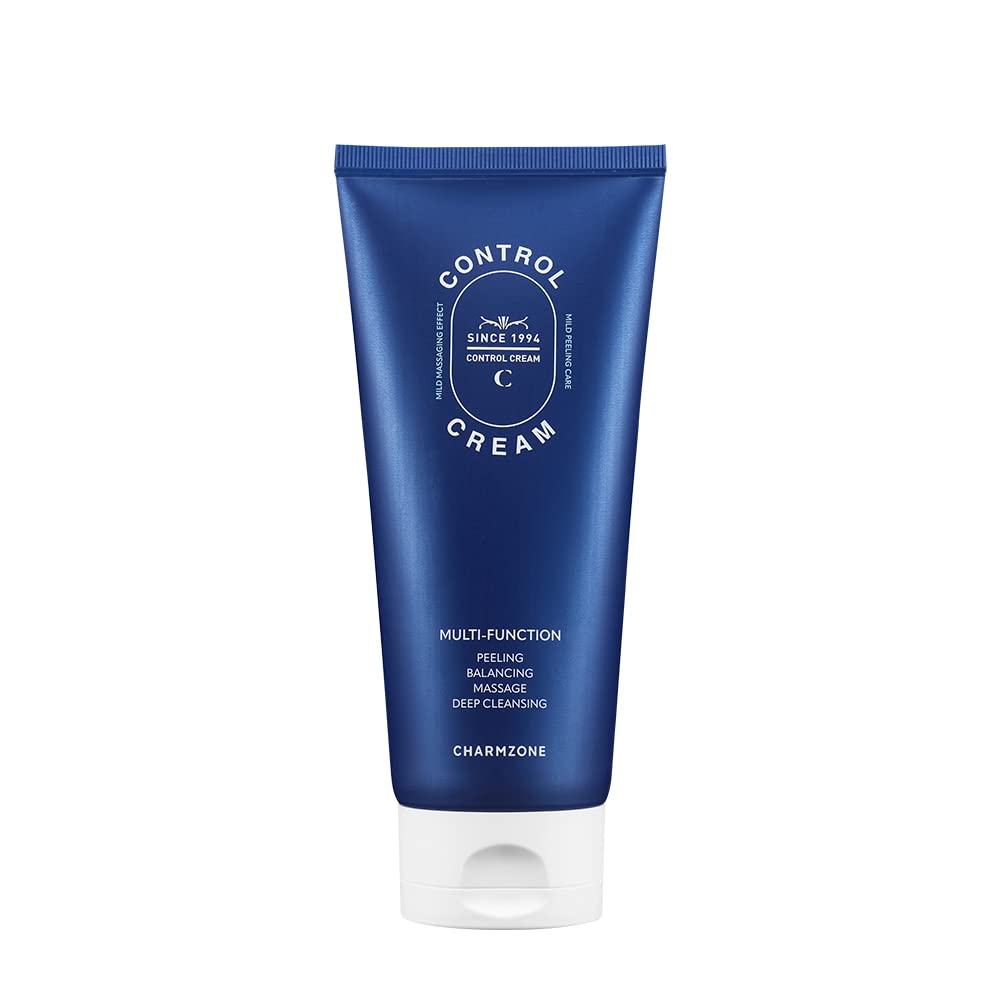 Charmzone Control Cream [New Version] – Korean Skincare Exfoliating Face & Body Massage Cream For Removing Sebum & Dead Skin Cells, Hydrating Self-Massage Moisturizer (150Ml / 5.07 Fl Oz)