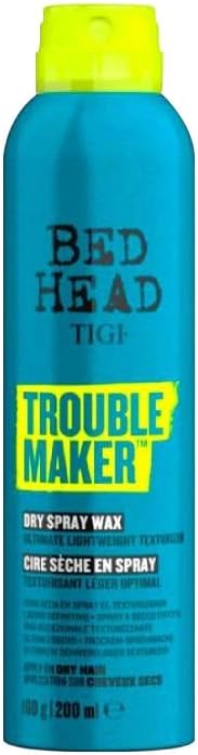Bed Head by TIGI - Trouble Maker Dry Spray Hair Wax - Texture Finishing Spray - 200 ml : Amazon.co.uk: Beauty